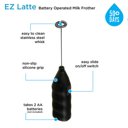 GROSCHE E-Z Latte Milk Frother, Black