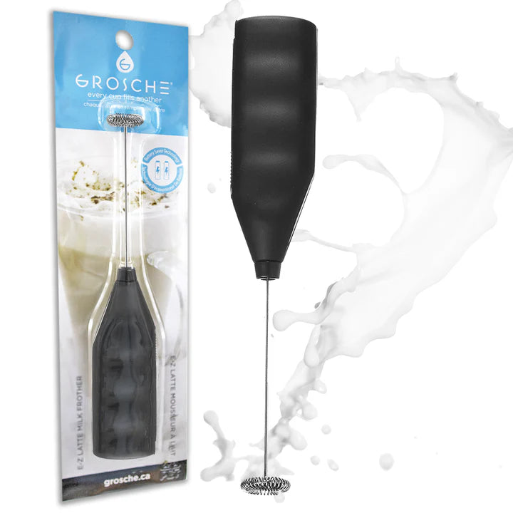 GROSCHE E-Z Latte Milk Frother, Black