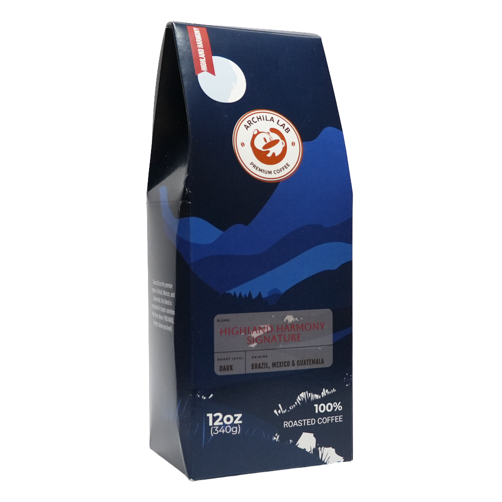 Highland Harmony Signature Dark Roast Coffee - Small Batch Specialty Blend