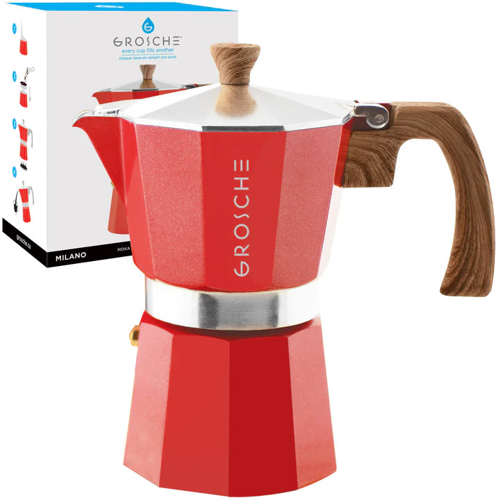 GROSCHE MILANO Stovetop Espresso Maker  - 3 cups