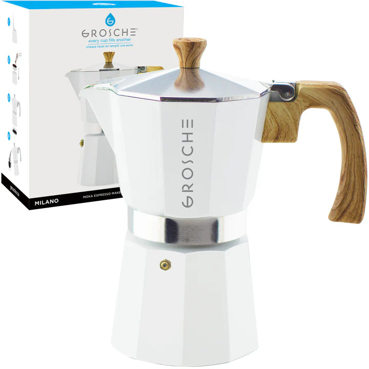 GROSCHE MILANO Stovetop Espresso Maker  - 6 cups